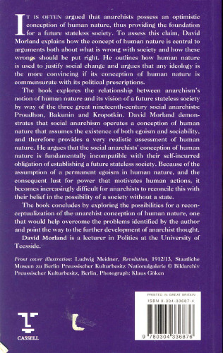 Demanding the Impossible?: Human Nature and Politics in Nineteenth-Century Social Anarchism