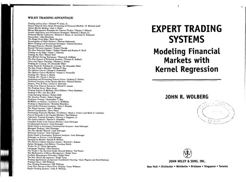 Expert Trading Systems: Modeling Financial Markets with Kernel Regression