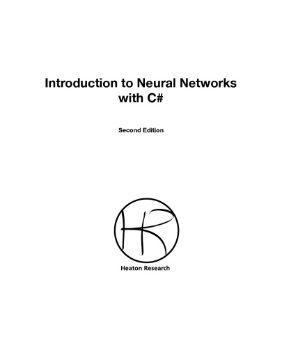 Introduction to Neural Networks for C#, 2nd Edition