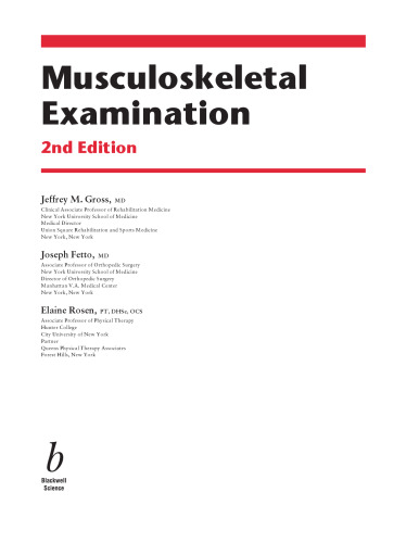 Musculoskeletal Examination