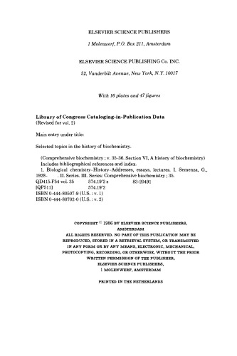 A History of Biochemistry: Selected Topics in the History of Biochemistry Personal Recollections. II.