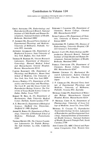 Hormone Action Part J: Neuroendocrine Peptides