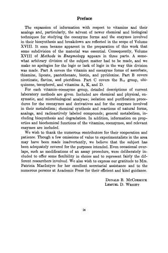 Vitamins and Coenzymes