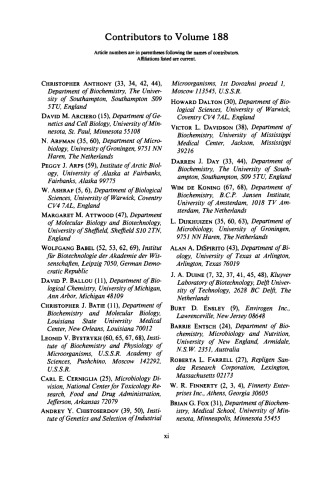 Hydrocarbons and Methylotrophy