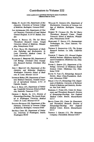 Proteolytic Enzymes in Coagulation, Fibrinolysis, and Complement Activation Part A: Mammalian Blood Coagulation Factors and Inhibitors