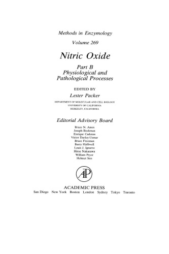 Nitric Oxide Part B: Physiological and Pathological Processes