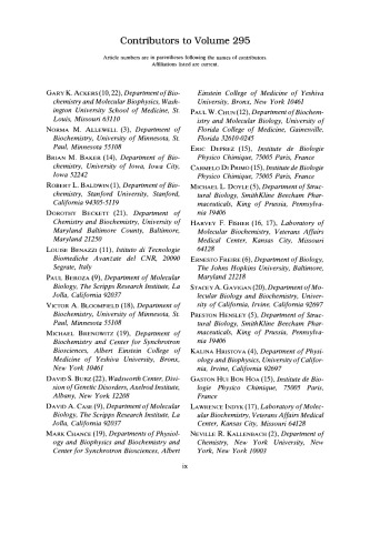 Energetics of Biological Macromolecules Part B
