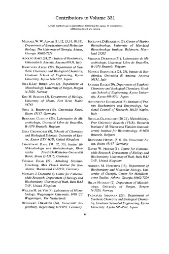 Hyperthermophilic enzymes Part B