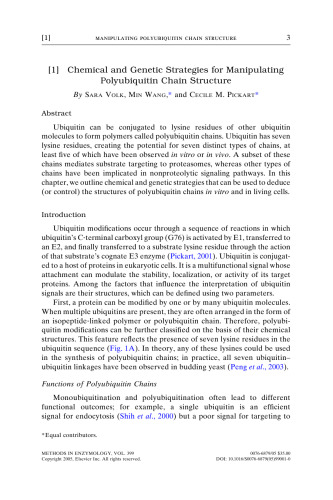 Ubiquitin and Protein Degradation, Part B