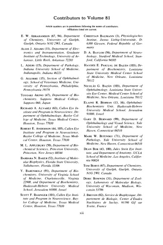 Biomembranes - Part H: Visual Pigments and Purple Membranes - I