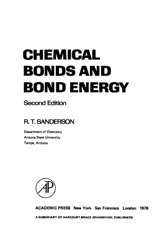 Chemical Bonds and Bond Energy