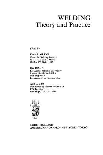 Welding: Theory and Practice