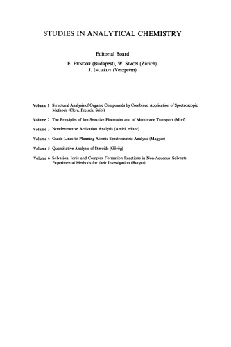 Solvation, Ionic and Complex Formation Reactions in Non-Aqueous Solvents: Experimental Methods for their Investigation