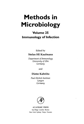 Immunology of Infection