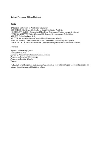 Ion-Selective Electrode Reviews