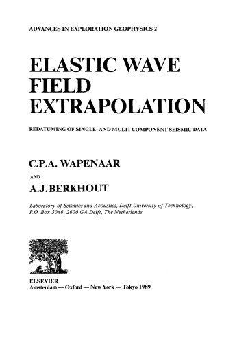 Elastic Wave Field Extrapolation