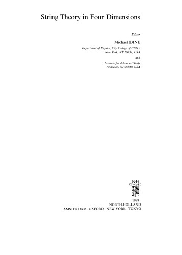 String Theory in Four Dimensions