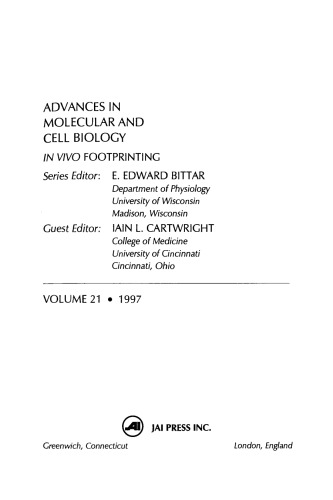 In Vivo Footprinting