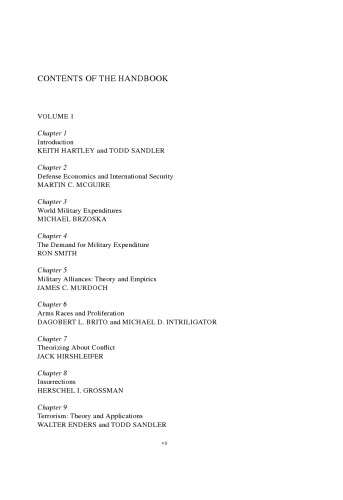 Handbook of Defense Economics: Defense in a Globalized World