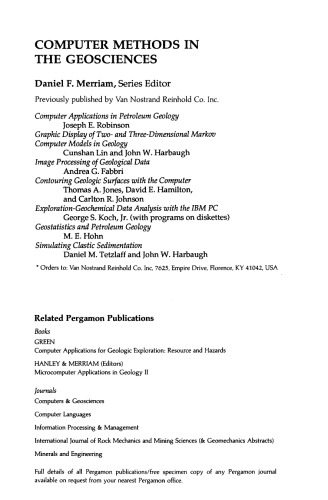 Geological Problem Solving With Lotus 1-2-3 for Exploration and Mining Geology