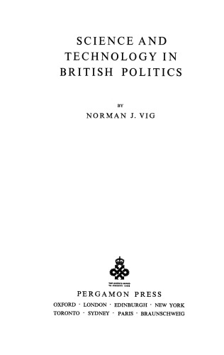 Science and Technology in British Politics