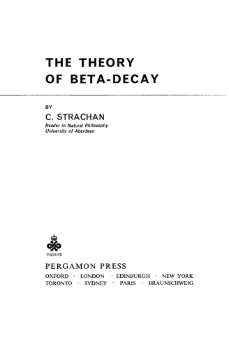 The Theory of Beta-Decay