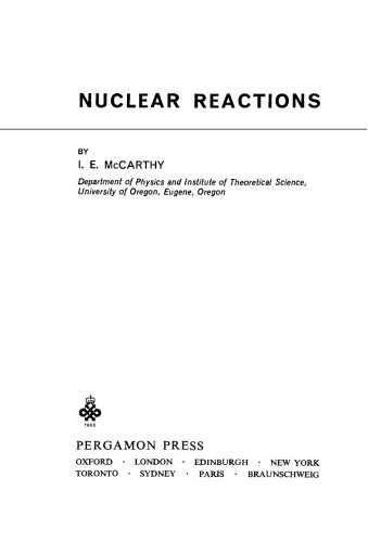 Nuclear Reactions