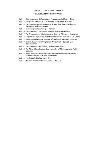 Electromagnetic Waves in Stratified Media. Including Supplemented Material