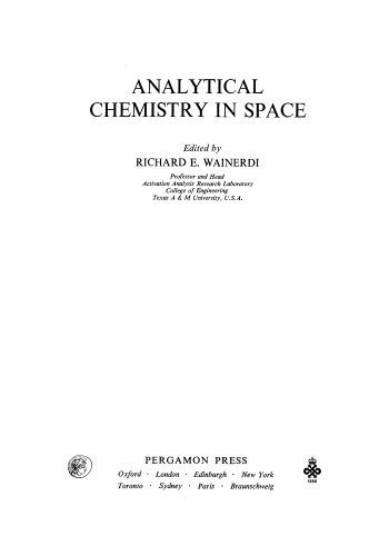 Analytical Chemistry in Space