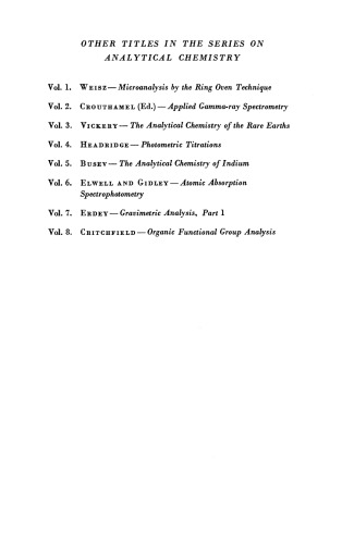 Analytical Chemistry of the Actinide Elements