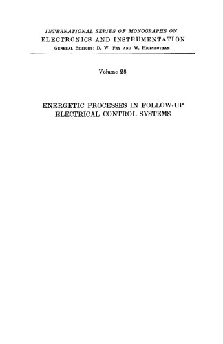 Energetic Processes in Follow-up Electrical Control Systems