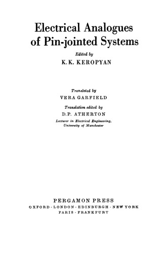 Electrical Analogues of Pin-Jointed Systems