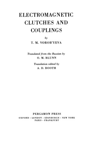 Electromagnetic Clutches and Couplings