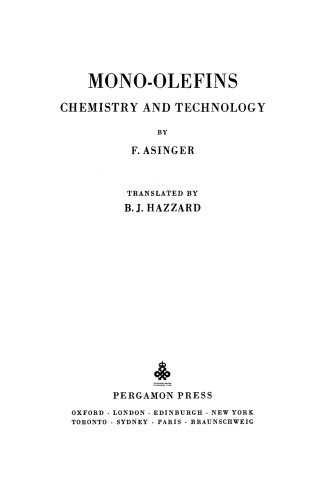 Mono-Olefins. Chemistry and Technology