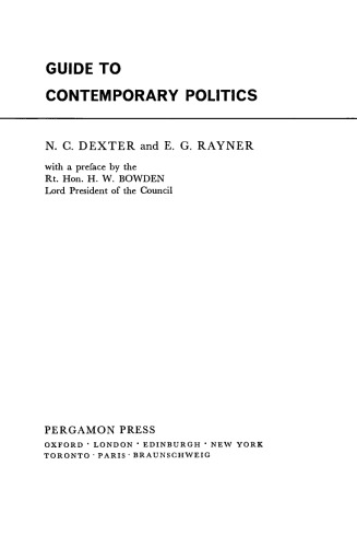 Guide to Contemporary Politics