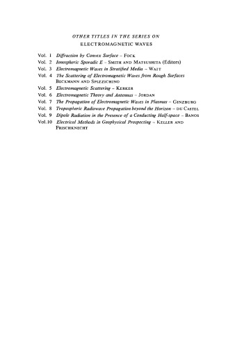 Electromagnetic Wave Theory. Proceedings of a Symposium Held at Delft, The Netherlands, September 1965
