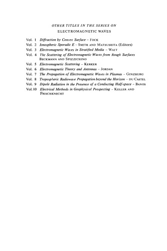 Electromagnetic Wave Theory. Proceedings of a Symposium Held at Delft, The Netherlands, September 1965