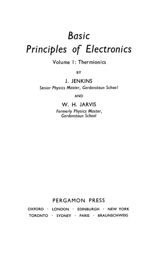 Thermionics. Basic Principles of Electronics