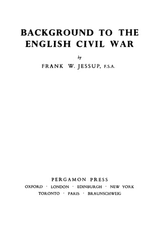 Background to the English Civil War