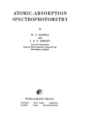 Atomic-Absorption Spectrophotometry