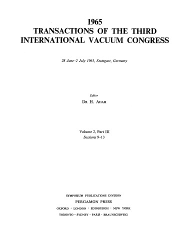 Sessions 9–13. 28 June–2 July 1965, Stuttgart, Germany