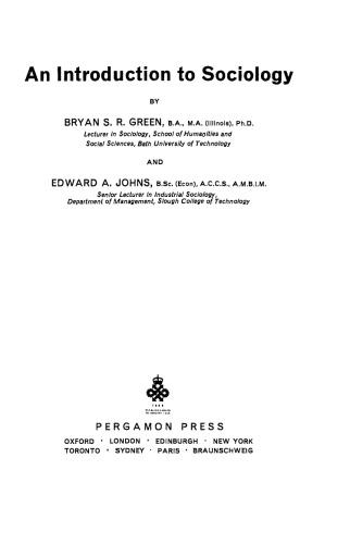 An Introduction to Sociology