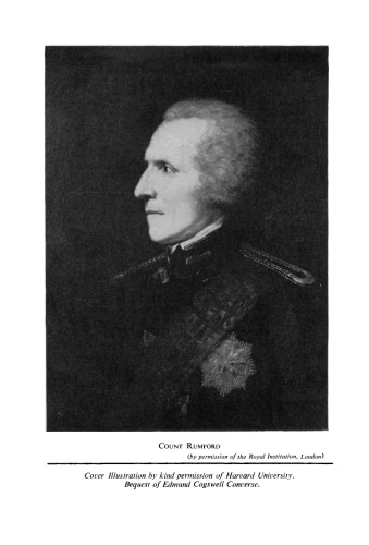 Men of Physics: Benjamin Thompson–Count Rumford. Count Rumford on the Nature of Heat