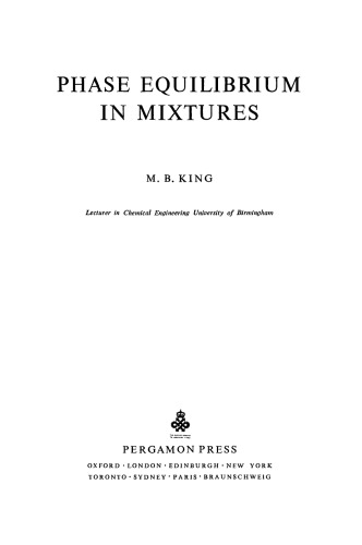 Phase Equilibrium in Mixtures