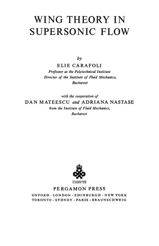 Wing Theory in Supersonic Flow