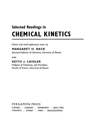 Selected Readings in Chemical Kinetics