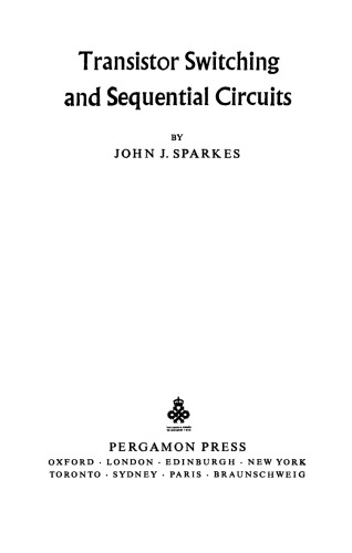 Transistor Switching and Sequential Circuits