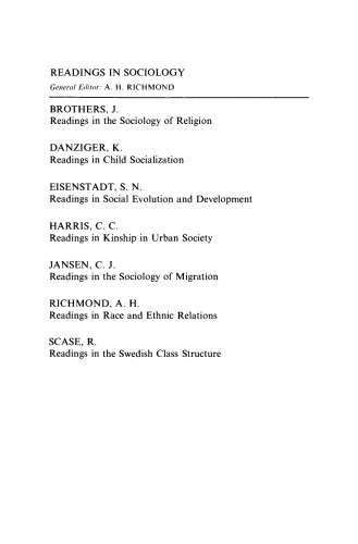 Readings in Urban Sociology