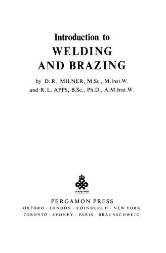 Introduction to Welding and Brazing