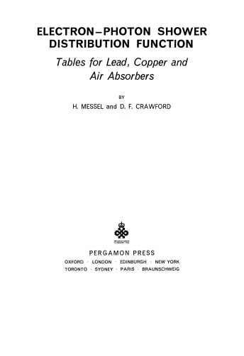 Electron–Photon Shower Distribution Function. Tables for Lead, Copper and Air Absorbers